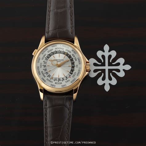 patek philippe ref 5130r|Preowned Patek Philippe World Time 5130R.